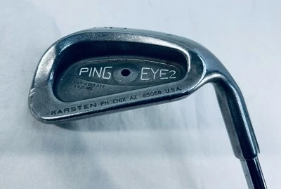 Ping EYE 2 Black Dot 9 Iron 35.5" Mens RH True Temper Reg Steel Shaft Ping Grip - Image 1 of 4