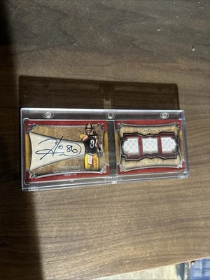 2011 Topps Five Star Hines Ward 3 Piece Autograph Booklet 03/35. - Image 1 of 4