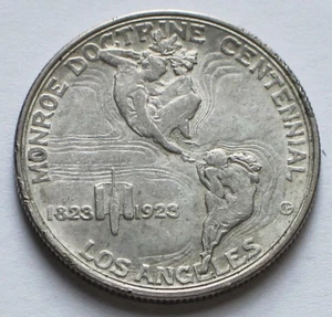 1923-S Monroe Doctrine Centennial Silver Commemorative 50C Half Dollar XF/AU - Picture 1 of 2