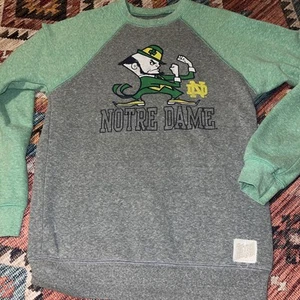 Notre Dame Sweatshirt Womens S Retro Brand Made in USA Super Soft & Comfortable - Picture 1 of 7