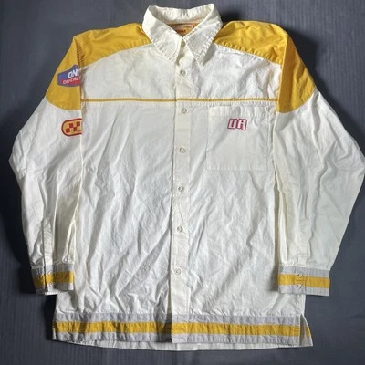 Vintage DNM Attitude Shirt Mens Large Y2K Hip Hop Baggy Racing Button Up - Image 1 of 4