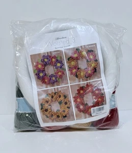 Herrschners® Seasonal Wreath Winter Crochet Kit Worsted 3 - Picture 1 of 4