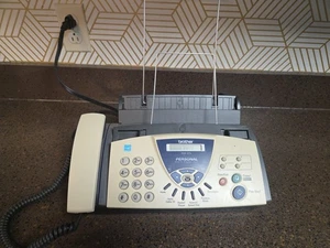 Fax personale Brother FAX-575 con telefono e fotocopiatrice. Si accende - Non testato - Foto 1 di 12