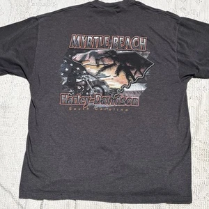 Harley Davidson Y2K Myrtle Beach Tribal de colección talla XL hecha en EE. UU. - Imagen 1 de 8