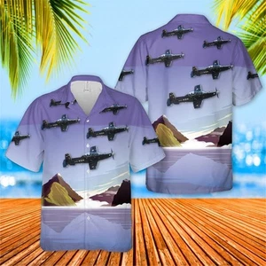 RNZAF Beechcraft T 6 Texan II Hawaiian Shirt - Picture 1 of 2