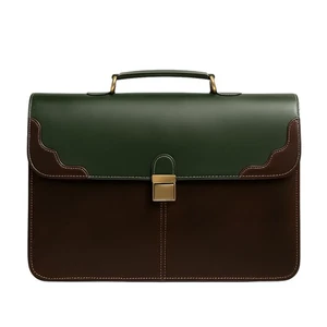 Full Grain Genuine Leather Laptop Briefcase For Men & Women, Handcrafted Satc... - Bild 1 von 8