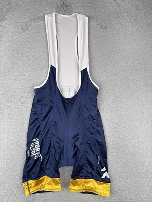 Bermuda de ciclismo Primal Padres Pedal The Cause azul dourada acolchoada bicicleta - Imagem 1 de 4