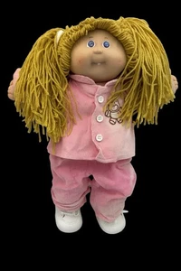 Muñeca Cabbage Patch Kids #36 Cabeza Molde Rubia Niña Rosa Conjunto Zapatos - Imagen 1 de 24