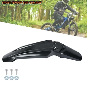 Motorcycle Black Front Fender Mudguard Cover Protector For Sur-Ron Pit Bike - Picture 1 of 10