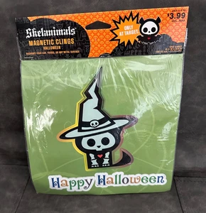 Nuevo 2009 Vintage Skelanimals el Gato Feliz Halloween Magnético se aferra. Una hoja - Imagen 1 de 3