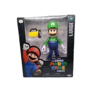 LUIGI 5" Figure & Flashlight SUPER MARIO BROS MOVIE Nintendo New - Picture 1 of 8