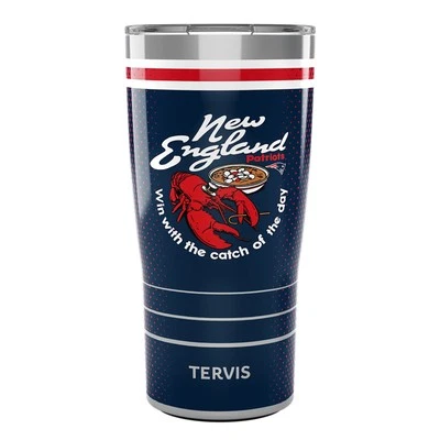 New England Patriots 20 Oz Stainless Steel Tervis Tumbler New Drake Maye - Image 1 of 2