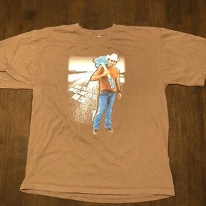 Braunes T-Shirt Herren XL Brad Paisley Hersheys Bonfires And Amplifiers Tour 2007 - Bild 1 von 3