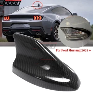 For Ford Mustang GT S650 2021+ Carbon Roof Shark Fin Signal Antenna Covers Radio - Foto 1 di 14