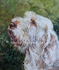 Italian Spinone Signed Dog Print by Susan Harper Unmounted