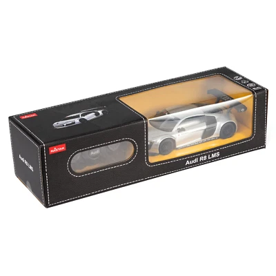 Rastar 1:24 RC Audi R8 LMS Sport Racing Car (Silver) Remote Control - Image 1 of 3