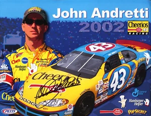 John Andretti signed VINTAGE NASCAR RACING photo DODGE CHARGER CHEERIOS - Picture 1 of 1