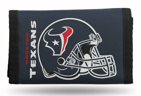 Houston Texans Nylon Trifold Wallet Cover