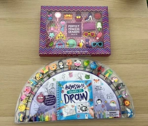 Party Bag Fillers 20 Pencils + Animal Top Erasers + Pack 20x Princess Erasers - Picture 1 of 5