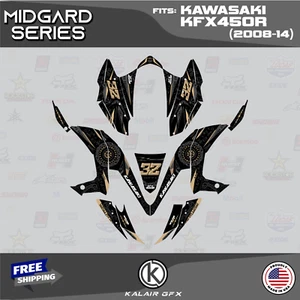 Graphics Kit for KAWASAKI KFX450R (2008-2014) Midgard Series - Tan - 16 Mil - Bild 1 von 6