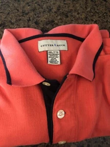 Cutter & buck polo shirt Dark Orange &Black XXL With (USGA 1894) - Picture 1 of 9
