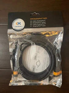 CableMatters 10" Gold-Plated DisplayPort Cable - Picture 1 of 1