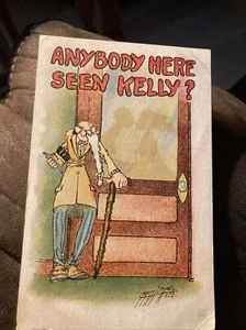 Cómic - ¿Alguien aquí ha visto a Kelly? Viejo con bastón por puerta firmado por Carmichael. - Imagen 1 de 2