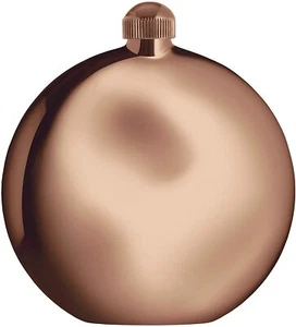 Alessi Shot Hip Flask Stainless Steel with PVD coating, Golden Pink, 5.25oz - Picture 1 of 1