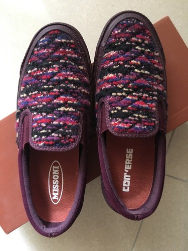 MISSONI x Converse Deck Star Slip Cashmere scarpe da skate donna 5 uomini 3 viola