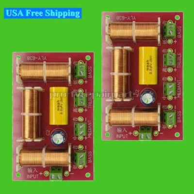 2Pcs Debugged Speaker Crossover Audio Adjustment Tweeter Loud Speakers Filter - Image 1 of 4