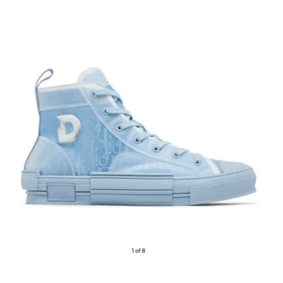 Size 10 - Daniel Arsham x Dior B23 High Dior Oblique - Light Blue - Image 1 of 4