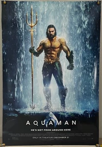 AQUAMAN DS ROLLED ORIGINAL ONE SHEET MOVIE POSTER JAMES WAN JASON MOMOA (2018) - Picture 1 of 1