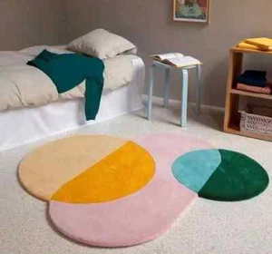 Traditional Hand Tufted Rug 100% Nz Wool Designer Modern Handmade Area Carpets - Picture 1 of 3
