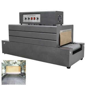 220V Shrink Tunnel Packaging Machine Mesh Type Heat Shrink Packager Speed Adjust - Picture 1 of 24