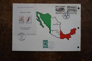 Feuillet La Poste Coupe du monde 1986 Football Mexico