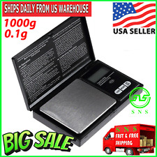 Digital Scale 1000g x 0.1g Jewelry Pocket Gram Gold Silver Coin Herb Food Precis