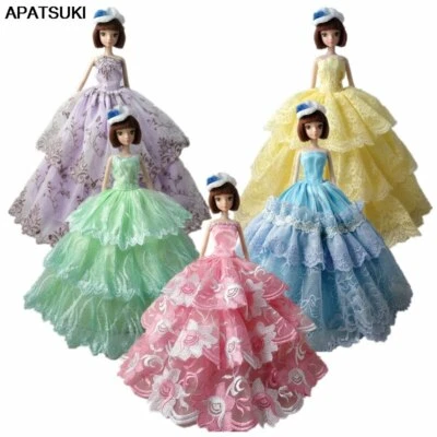 Lote de 5 piezas de ropa de muñeca de moda aleatoria 1/6 para vestidos de muñeca de 11,5" trajes de princesa Foto 1 de 4
