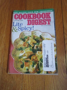 Vtg Cookbook Digest 1998 Recipes Cinnamon Scented Lentils,Ginger Balsamic Salmon - Imagen 1 de 7