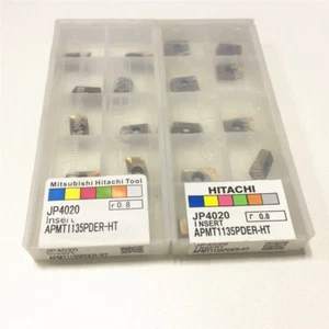 10pcs (1box) HITACHI APMT1135PDER-HT JP4020 New Carbide Inserts - Picture 1 of 3