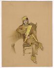 Handmade Indian Mughal Painting A Mughal Queen Sitting On Chair 9x12 Inches