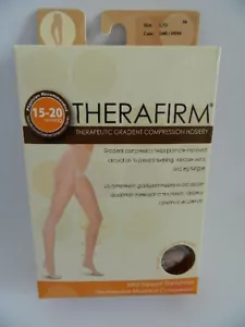 Therafirm Therapeutic Gradiant Compression Waist High Hosiery 15-20 mmHg Size L - Picture 1 of 6