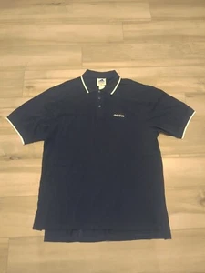 Polo Adidas vintage anni 90 blu navy manica corta blu navy taglia XL - Foto 1 di 8