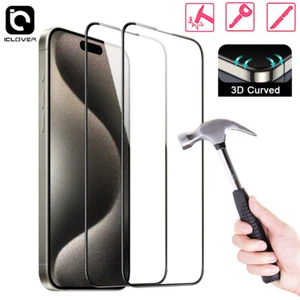 Película protectora de pantalla de vidrio templado 1/2 para iPhone 15 Pro Max Plus - Imagen 1 de 12