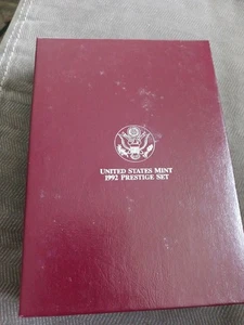 1992-S US Mint Prestige Proof Set - Silver Dollar 7 Coins ~ w/Box & COA - Picture 1 of 12