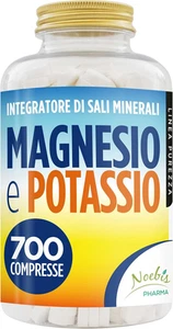 Magnesio E Potassio 700 Compresse - Magnesio Citrato E Potassio Citrato - Contro - Foto 1 di 12
