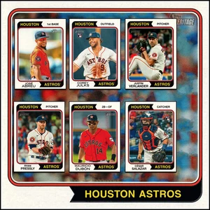 Houston Astros Team Set (6 Karten) | 2023 Topps Heritage High Number - Bild 1 von 7