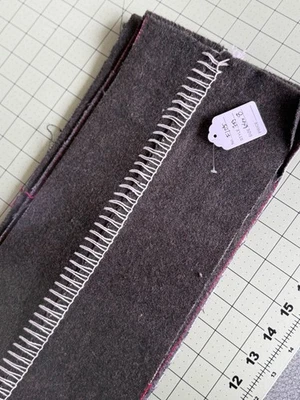 Pendleton Wool Blanket weight Fabric Remnant 66x8 heather brown F105 - Image 1 of 3