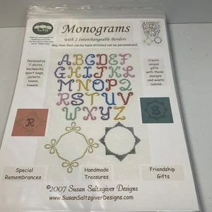MONOGRAMS DESIGN Susan Saltzgiver Designs Counted Cross Stitch Pattern - Picture 1 of 7
