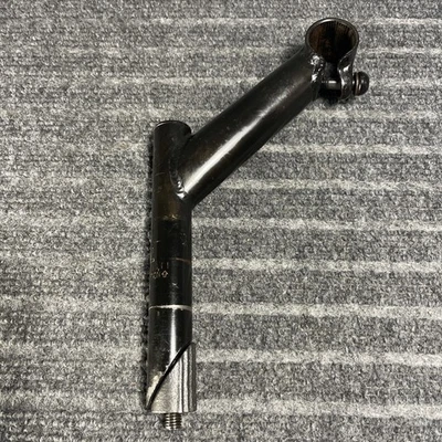 Braçadeira vintage HL Quill Riser haste 22,2 mm 25,4 100 mm preta mountain bike MTB - Imagem 1 de 4