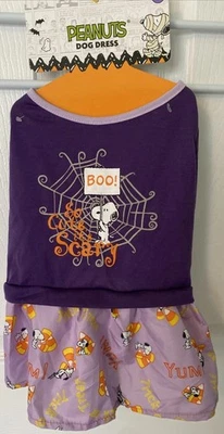 Vestido Peanuts Snoopy Talla M Perro Mascota Halloween Boo So Lindo It’s Scary Candy Corn Foto 1 de 4